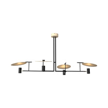 Load image into Gallery viewer, Dot Linear Pendant Light in Maple (4-Light).
