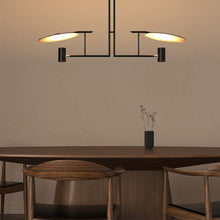 Load image into Gallery viewer, Dot Linear Pendant Light in living room.
