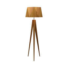 Load image into Gallery viewer, Faceted Floor Lamp in Teak.

