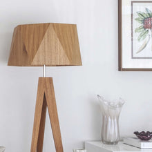 Load image into Gallery viewer, Faceted Floor Lamp in living room.
