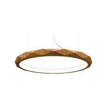 Load image into Gallery viewer, Facet LED Pendant Light in Teak (Medium).
