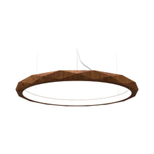 Load image into Gallery viewer, Facet LED Pendant Light in Imbuia (Large).
