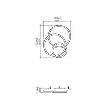 Load image into Gallery viewer, Frame LED Ceiling / Wall Light - line drawing.
