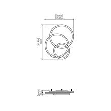 Load image into Gallery viewer, Frame LED Ceiling / Wall Light - line drawing.
