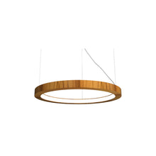 Load image into Gallery viewer, Frame LED Pendant Light in Teak (23.62-Inch).
