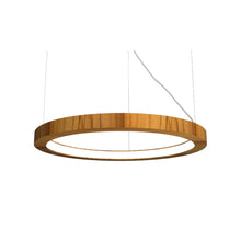 Load image into Gallery viewer, Frame LED Pendant Light in Teak (31.5-Inch).
