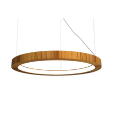Load image into Gallery viewer, Frame LED Pendant Light in Teak (35.43-Inch).
