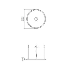 Load image into Gallery viewer, Frame LED Pendant Light - line drawing.

