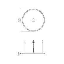 Load image into Gallery viewer, Frame LED Pendant Light - line drawing.
