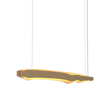 Load image into Gallery viewer, Horizon LED Linear Pendant Light in Louro Freijó (55.12-Inch).
