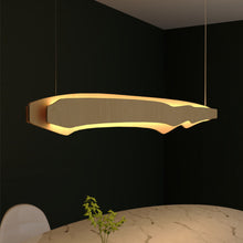Load image into Gallery viewer, Horizon LED Linear Pendant Light in living room.

