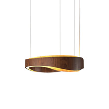Load image into Gallery viewer, Horizon LED Pendant Light in Imbuia (23.62-Inch).
