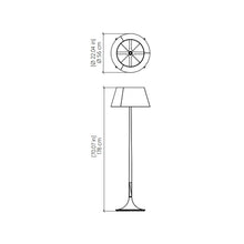Load image into Gallery viewer, Nostalgia Floor Lamp - line drawing.
