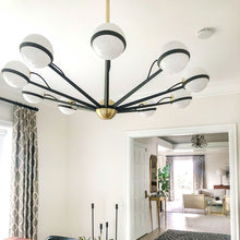 Load image into Gallery viewer, Ace Chandelier in dining room.
