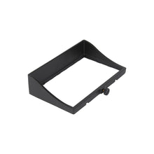 Load image into Gallery viewer, Adjustable Beam Wall Wash Hood in Black on Aluminum (Horizontal).
