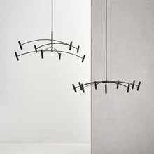 Load image into Gallery viewer, Aerial LED Chandelier in Detail.
