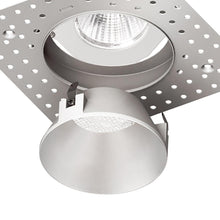 Load image into Gallery viewer, Aether 3.5 Inch Trimless Round Downlight LED Recessed Trim in Detail.
