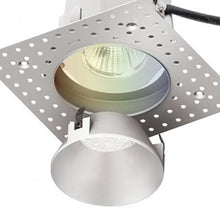 Load image into Gallery viewer, Aether 3.5 Inch Trimless Round Downlight LED Recessed Trim in Detail.
