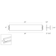 Load image into Gallery viewer, Aileron™ LED Wall Light - line drawing.
