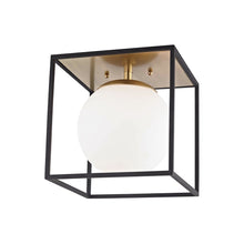 Load image into Gallery viewer, Aira Flush Mount Ceiling Light in Aged Brass/Large.

