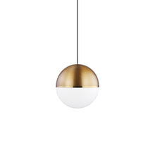 Load image into Gallery viewer, Akova Grande Pendant Light in Aged Brass/Bright Brass (Grande).
