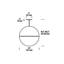 Load image into Gallery viewer, Akova Grande Pendant Light - line drawing.
