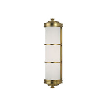 Load image into Gallery viewer, Albany Wall Light Medium/Aged Brass.
