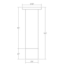 Load image into Gallery viewer, ALC™ LED Flush Mount Ceiling Light - line drawing.
