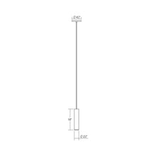 Load image into Gallery viewer, ALC™ LED Pendant Light - line drawing.
