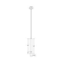 Load image into Gallery viewer, ALC™ LED Pendant Light - line drawing.
