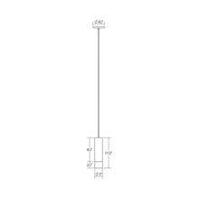 Load image into Gallery viewer, ALC™ LED Pendant Light - line drawing.
