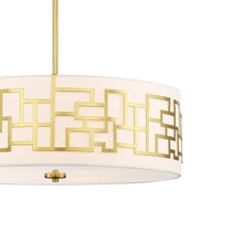 Load image into Gallery viewer, Alecia&#39;s Necklace Drum Pendant Light Detail.
