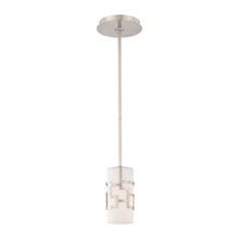Load image into Gallery viewer, Alecia&#39;s Necklace Mini Pendant Light in Brushed Nickel.
