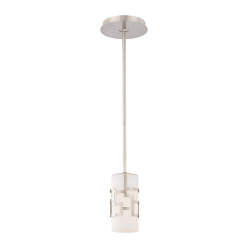 Alecia's Necklace Mini Pendant Light in Brushed Nickel.