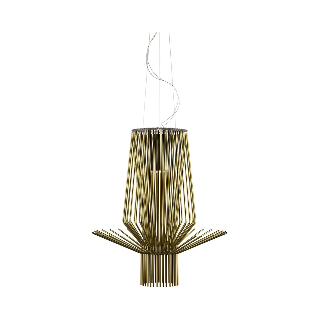 Allegretto Assai Suspension Light in Gold.
