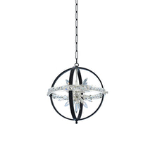 Load image into Gallery viewer, Angelo Pendant Light in Matte Black/Polished Silver (Small).
