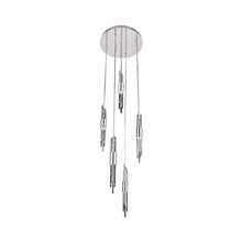 Load image into Gallery viewer, Lucca Multi Light Pendant Light in Polished Chrome (5-Light).
