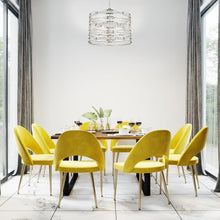 Load image into Gallery viewer, Stratto Pendant Light in dining room.
