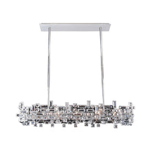 Load image into Gallery viewer, Vermeer Linear Pendant Light in Polished Chrome (8-Light).
