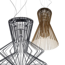 Load image into Gallery viewer, Allegro Vivace Suspension Light in Black and Brown.
