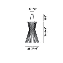 Load image into Gallery viewer, Allegro Vivace Suspension Light - line drawing.
