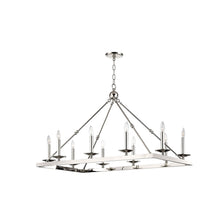 Load image into Gallery viewer, Allendale Chandelier in 10-Light/Polished Nickel.
