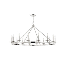 Load image into Gallery viewer, Allendale Chandelier in 16-Light/Polished Nickel.
