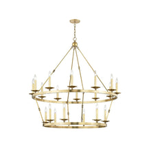 Load image into Gallery viewer, Allendale Chandelier in 20-Light/Aged Brass.
