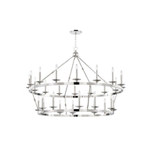 Load image into Gallery viewer, Allendale Chandelier in 28-Light/Polished Nickel.
