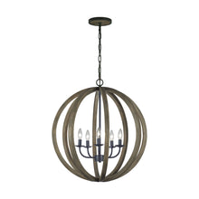 Load image into Gallery viewer, Allier Chandelier in Grey.
