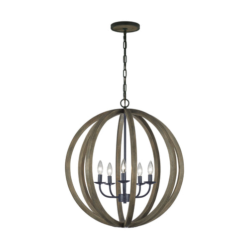 Allier Chandelier in Grey.