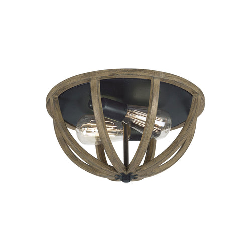 Allier Flush Mount Ceiling Light in Grey.