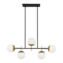 Load image into Gallery viewer, Alluria 5-Light Island Light in Weathered Black.
