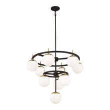 Load image into Gallery viewer, Alluria Chandelier in Weathered Black.
